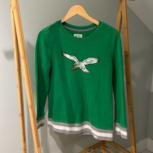 Medium Philadelphia Eagles Sweatshirt Kelly Green
